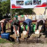 Polsek Kao Halmahera Musnahkan 650 Liter Cap Tikus