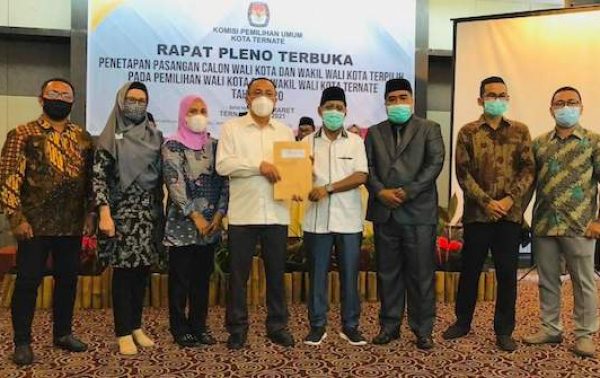 KPU Ternate Pleno Penetapan Wali Kota dan Wakil Walikota Terpilih