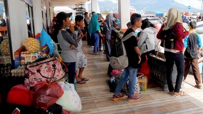 Mudik Lebaran dari Ternate Tujuan Kabupaten Kota di Maluku Utara Terpantau Lancar