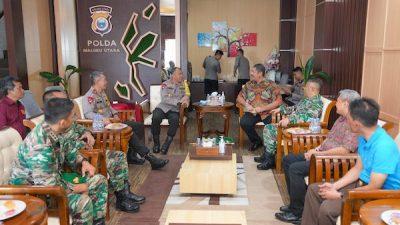 Momen Danrem 152 Babullah Silaturahmi ke Polda Maluku Utara