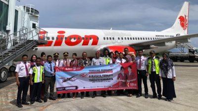 Dispar Kota Ternate Sambut Penerbangan Perdana Lion Air dari Surabaya