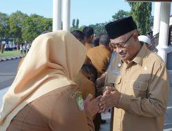 Wali Kota Tidore Pimpin Apel Gabungan Pasca Lebaran