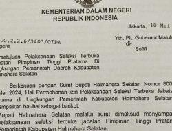Pemda Halmahera Selatan Buka Lelang Jabatan 15 Pimpinan OPD