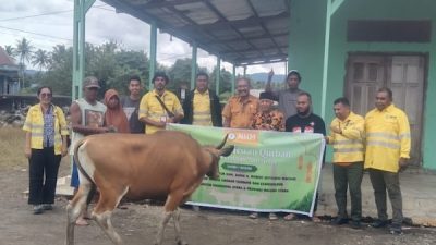 NHM Hadirkan Kebahagiaan Lewat Penyaluran Hewan Qurban di Lingkar Tambang