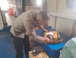 Miras dari Manado Diamankan Polisi di Atas Kapal Sudais 21