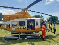 NHM Kembali Kerahkan Helikopter Evakuasi Pasien RSUD Tobelo ke Manado