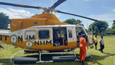 NHM Kembali Kerahkan Helikopter Evakuasi Pasien RSUD Tobelo ke Manado